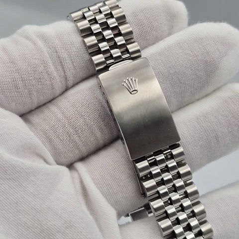 Rolex Datejust Silver Dial Stainless Steel Jubilee NO HOLES 16234 36mm Watch