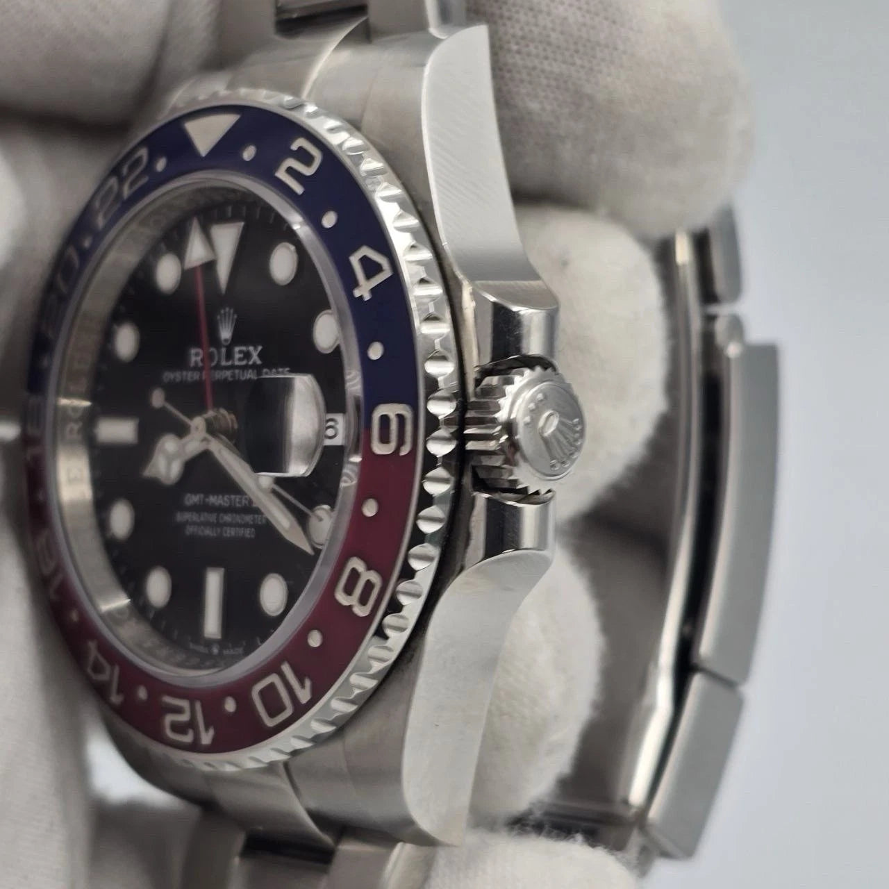 PAPERS 2023 Rolex GMT Master Pepsi Red Blue Oyster Ceramic 126710BLRO Watch BOX