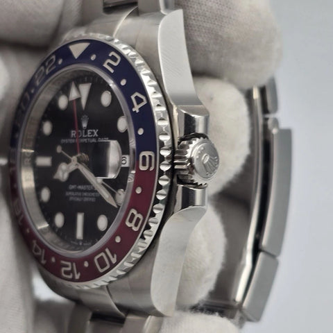 PAPERS 2023 Rolex GMT Master Pepsi Red Blue Oyster Ceramic 126710BLRO Watch BOX