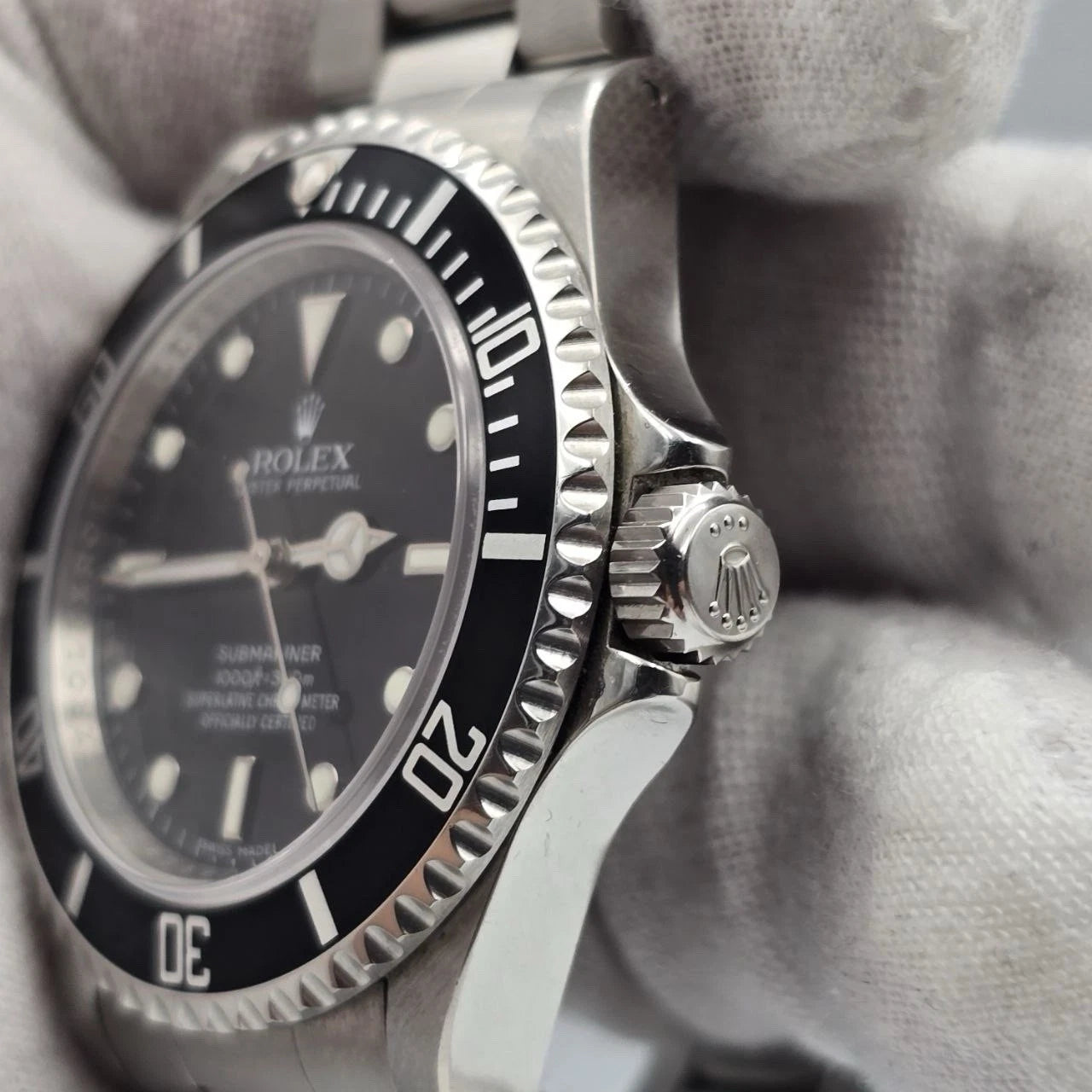 PAPERS 2009 Submariner No Date 14060M 4 Line REHAUT Black Dial 40mm Watch