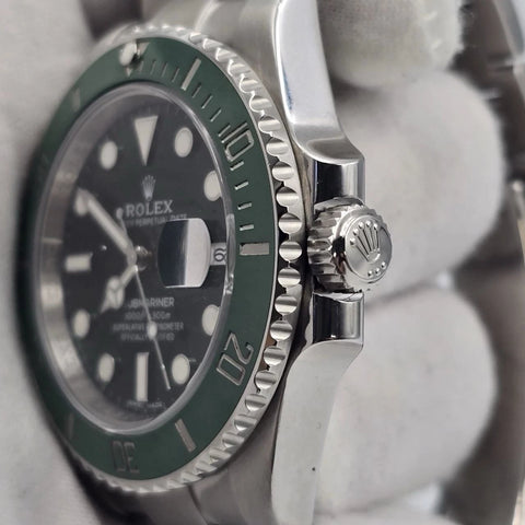 PAPERS 2014 MINT Rolex Submariner Hulk 116610LV Green 40mm Ceramic Watch BOX