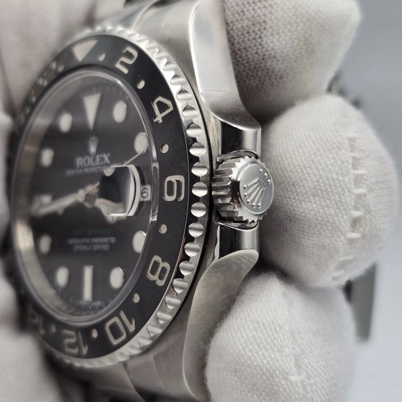PAPERS 2015 Rolex GMT Master II 116710LN Steel Ceramic Black 40mm Watch BOX