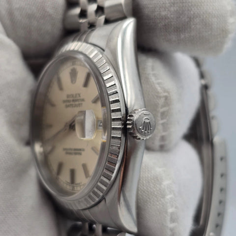 PAPERS MINT Rolex Datejust Steel Automatic 36mm Silver Dial Jubilee Watch 16220