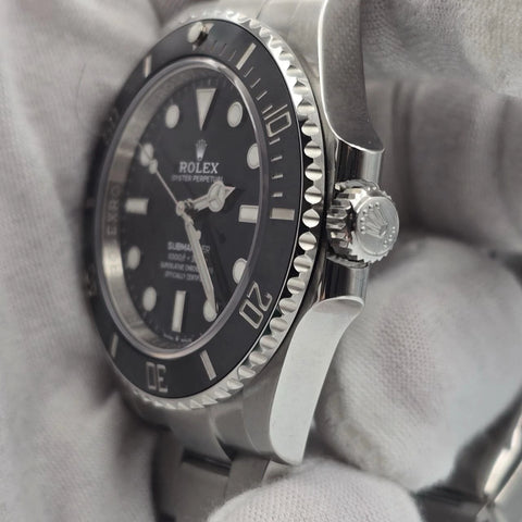 PAPERS 2023 MINT Rolex Submariner No Date Ceramic Steel 41mm 124060 BOX