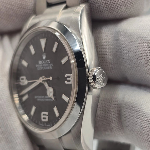 2006 Rolex Explorer I 114270 Men's Automatic 36mm Steel Black Dial Watch