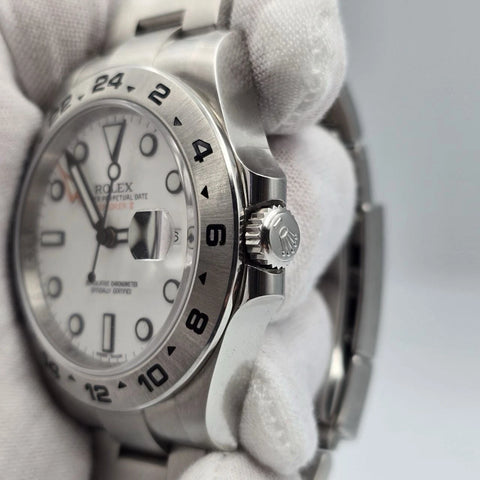 PAPERS 2019 Rolex Explorer II Steel White 42mm Men’s Watch 216570 BOX