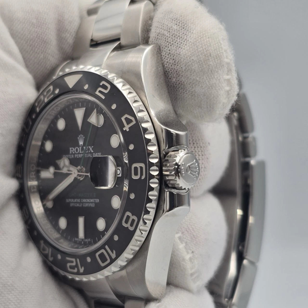 MINT Rolex GMT Master II Green Arrow 116710LN Steel Ceramic Black 40mm Watch