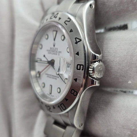 Rolex 16570 Explorer II Polar White Dial Stainless Steel 40mm Watch