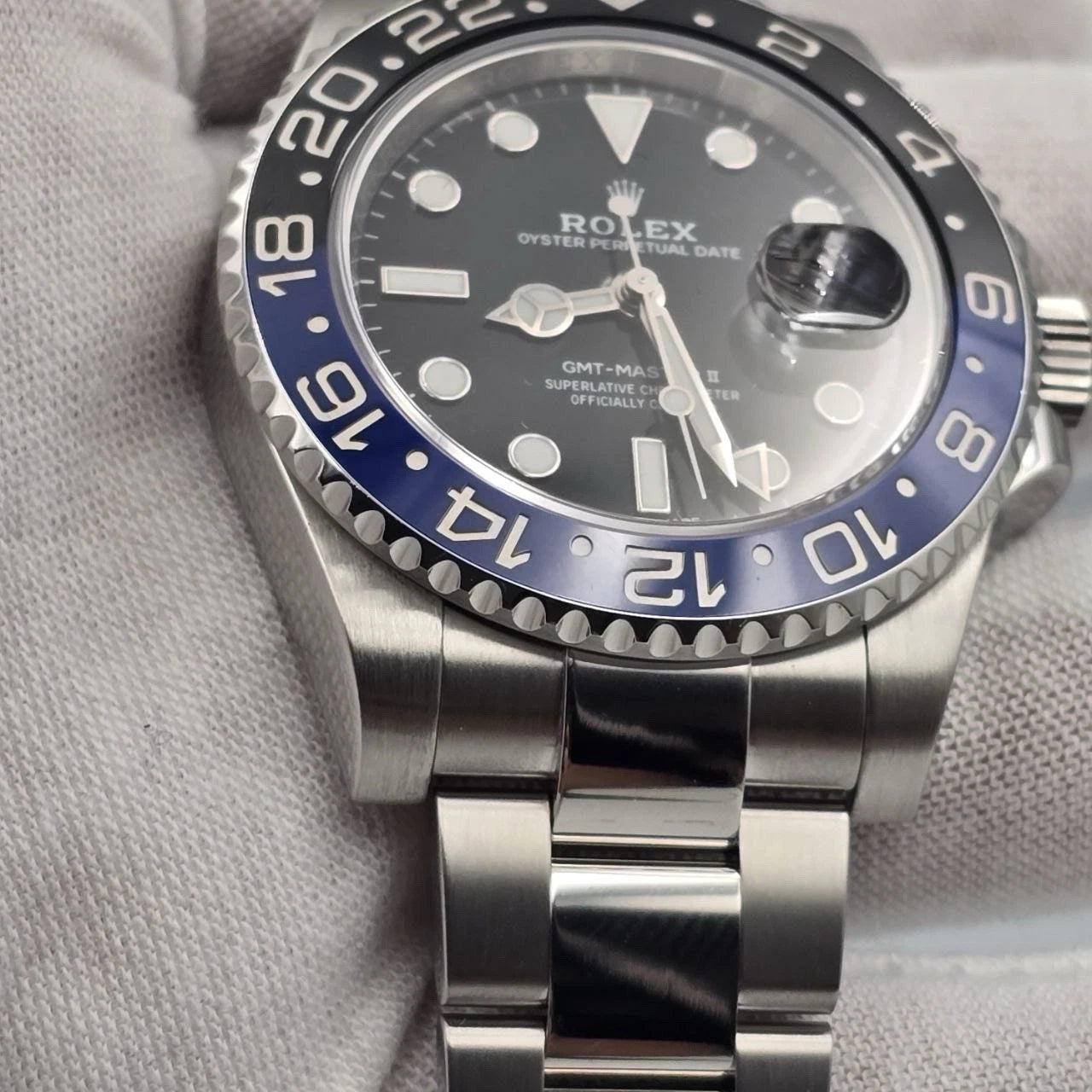 MINT 2016 PAPERS Rolex GMT Master II 116710BLNR Steel Ceramic Batman Watch BOX