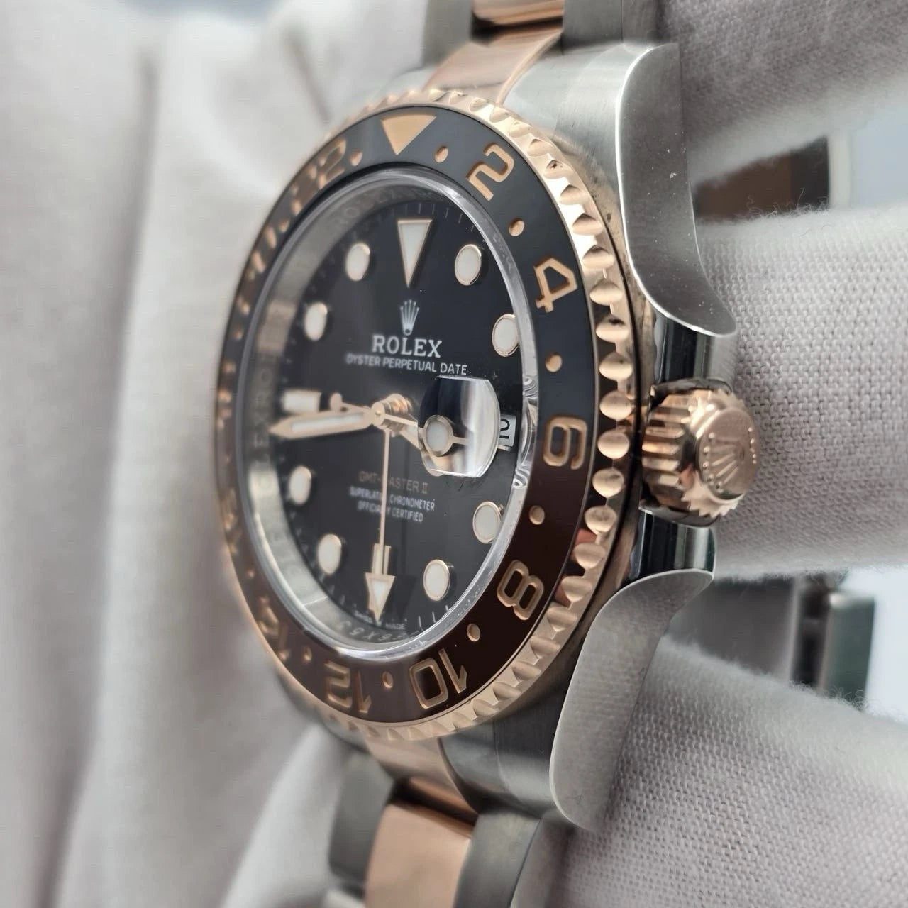 PAPERS 2023 Rolex GMT-Master II Rootbeer 40mm 126711CHNR Two-Tone Rose Gold BOX