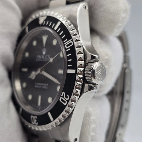 MINT Rolex Submariner No-Date BLACK Swiss ONLY Steel Oyster 40mm Watch 14060
