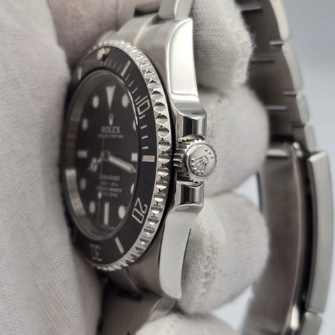 2016 PAPERS Rolex Submariner No-Date 114060 Black Ceramic 40mm Watch BOX