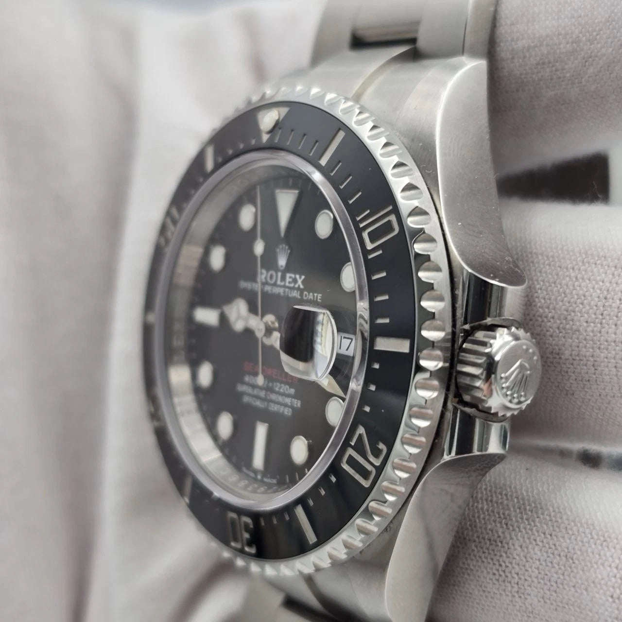 2019 PAPERS Rolex Sea-Dweller Black Red Letters Stainless Steel 43mm 126600 BOX