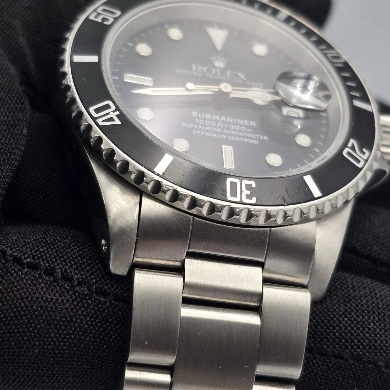 Rolex Submariner Date 16610 Black Dial Stainless Steel Oyster 40mm