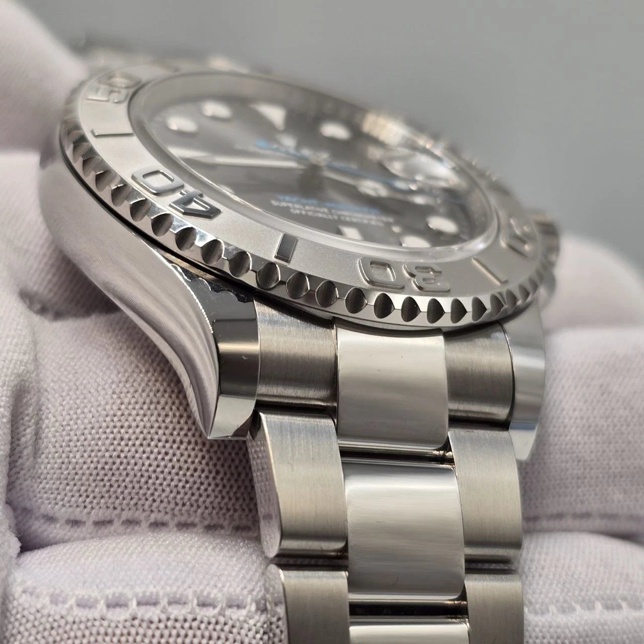 NEW 2025 FRESH Rolex Yacht-Master 40mm Rhodium Slate Dial Platinum Watch UNWORN