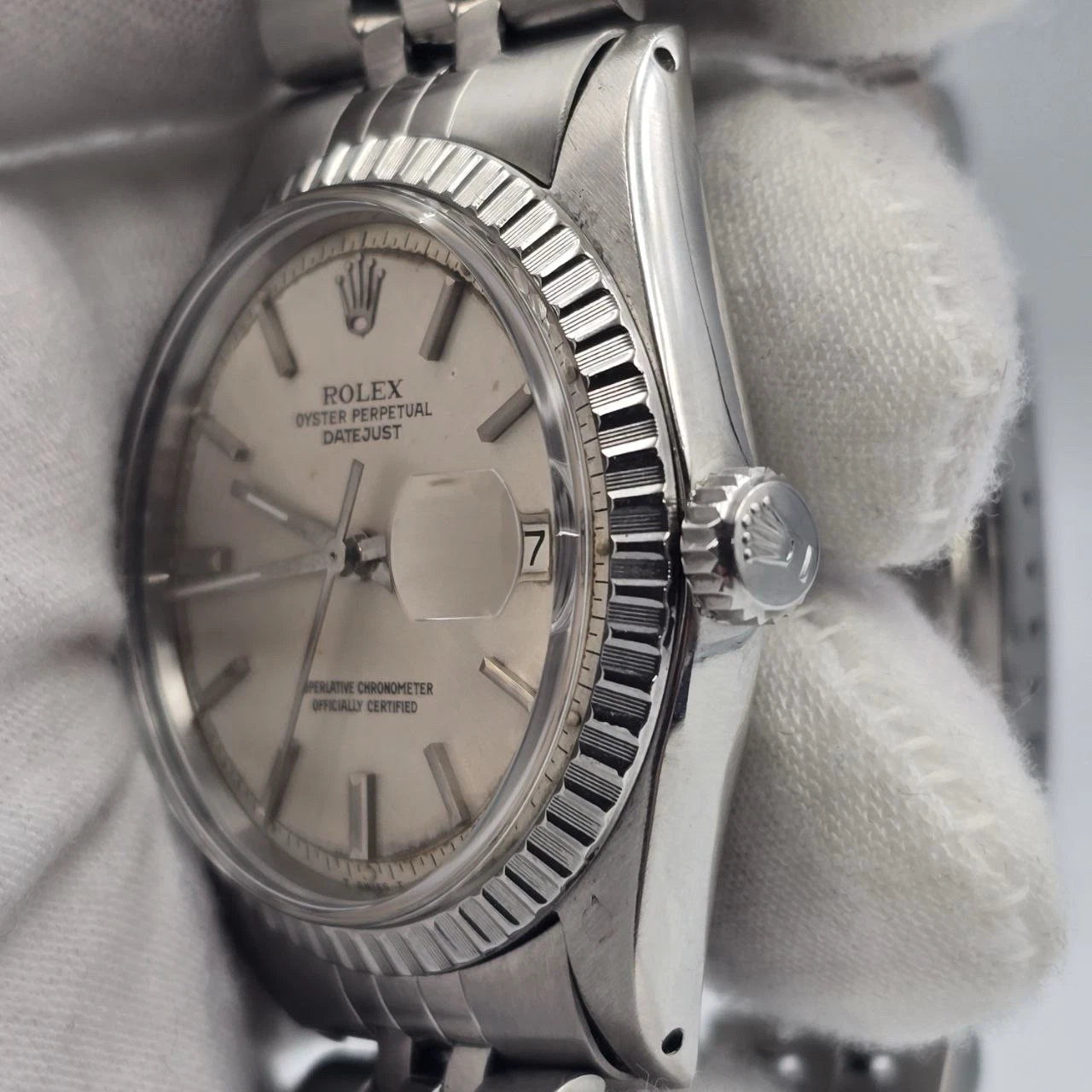 Rolex Datejust 1603 Stainless Steel Silver Dial Jubilee 36mm Automatic Watch