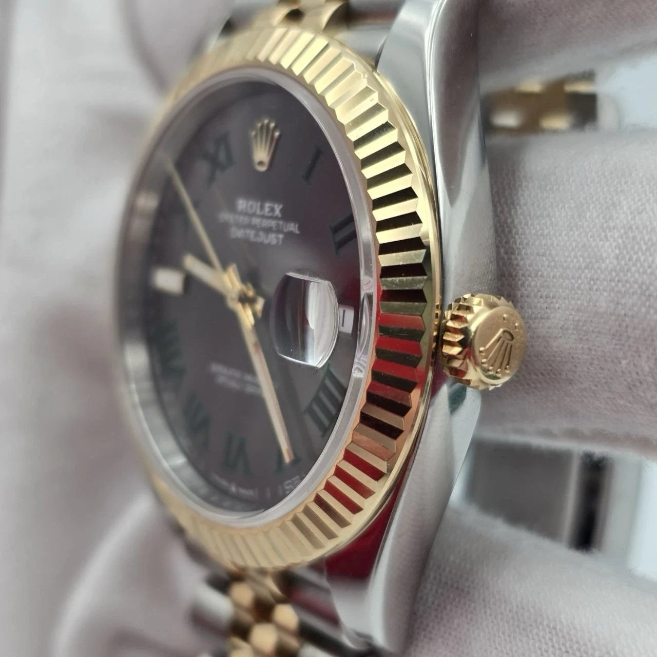 PAPERS 2024 Rolex Datejust 41mm Two Tone Wimbledon Dial Jubilee 126333 BOX