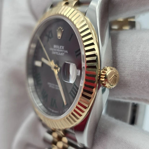PAPERS 2024 Rolex Datejust 41mm Two Tone Wimbledon Dial Jubilee 126333 BOX