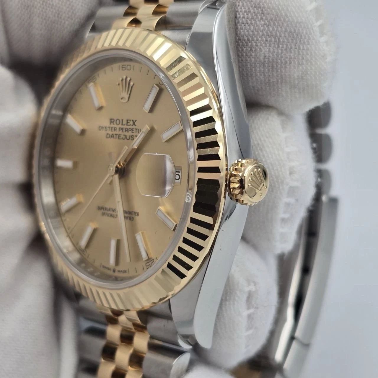 NEW 2025 Rolex Datejust 41mm 126333 TwoTone Jubilee Fluted Champagne Dial UNWORN