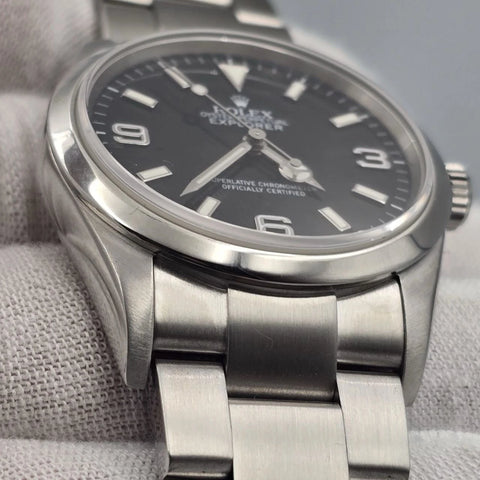 2007 Rolex Explorer I 114270 Men's Automatic 36mm Steel Black Dial Watch