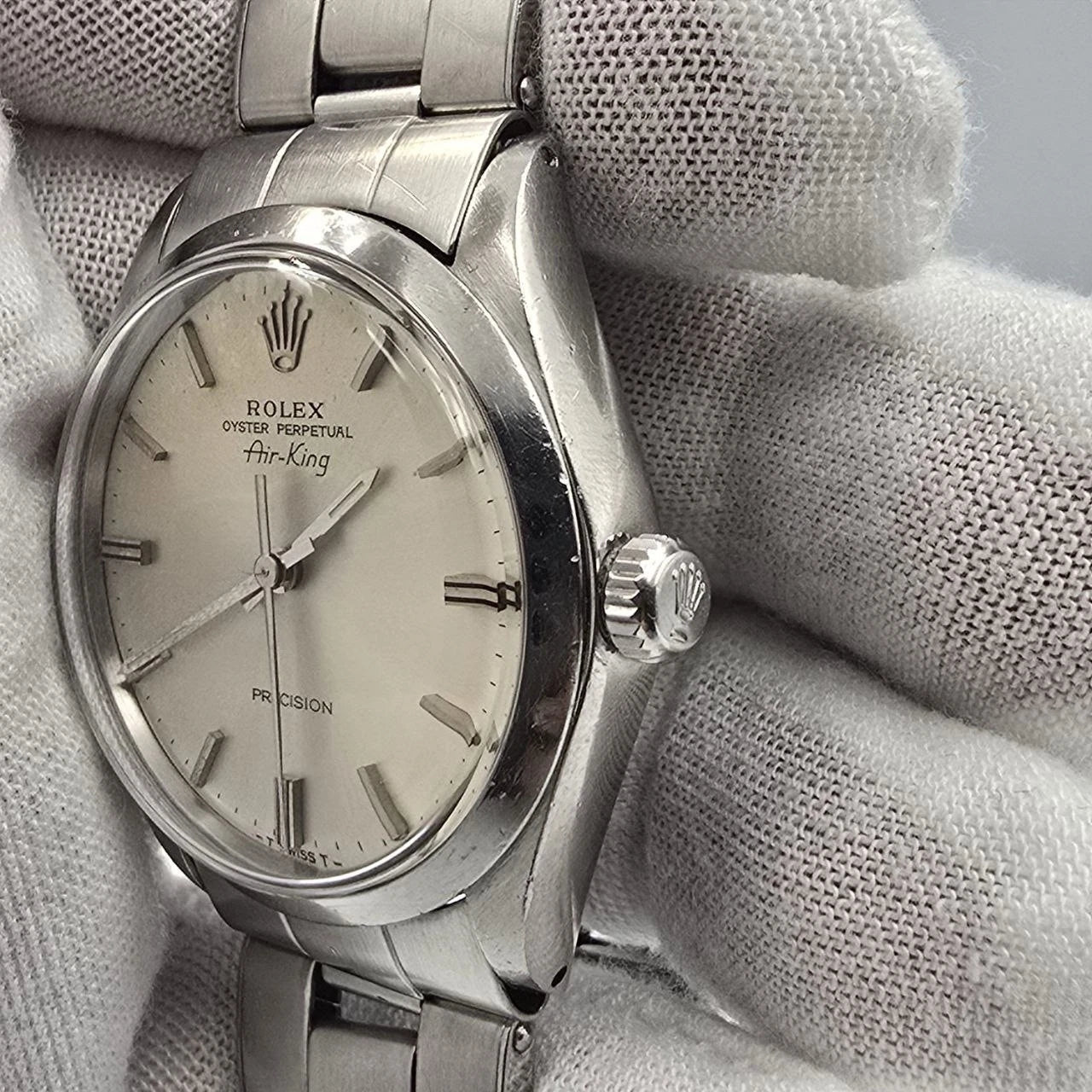 Rolex Air King Precision 5500 Steel Oyster Automatic 34mm Watch