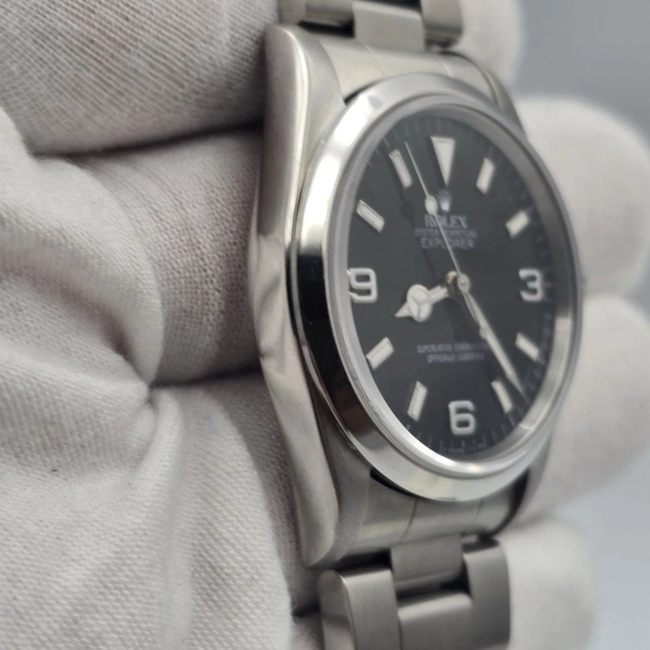 MINT PAPERS Rolex Explorer I 14270 Automatic 36mm Steel Black Dial Watch