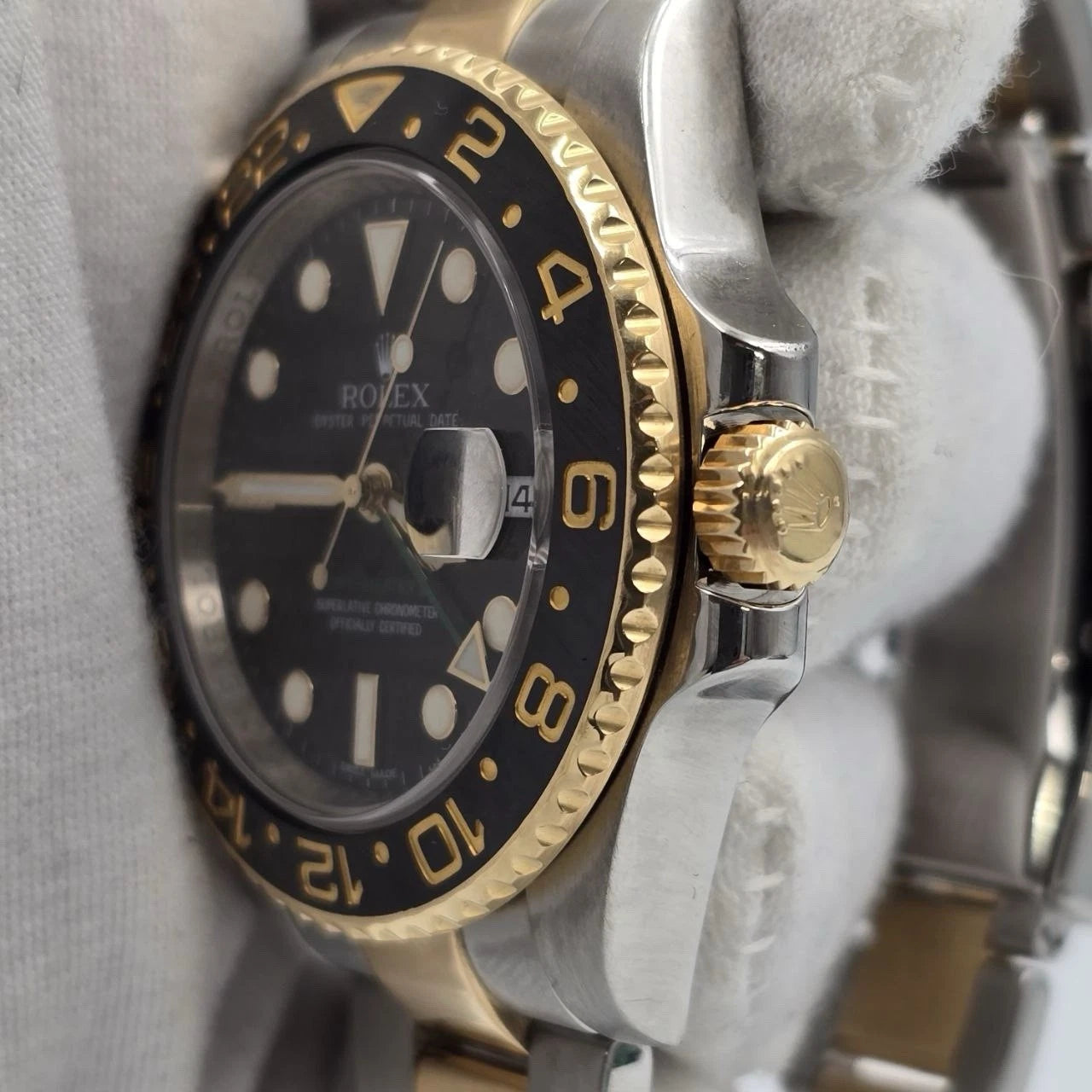 2010 PAPERS Rolex GMT-Master II 116713LN Ceramic Two Tone 40mm Watch BOX