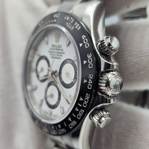 2023 PAPERS Rolex Daytona 116500LN Panda White Dial Ceramic 40mm Steel Watch BOX