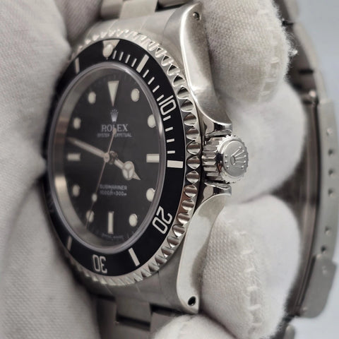 PAPERS MINT Rolex Submariner No-Date 14060M Steel Black Oyster Mens Watch 40mm