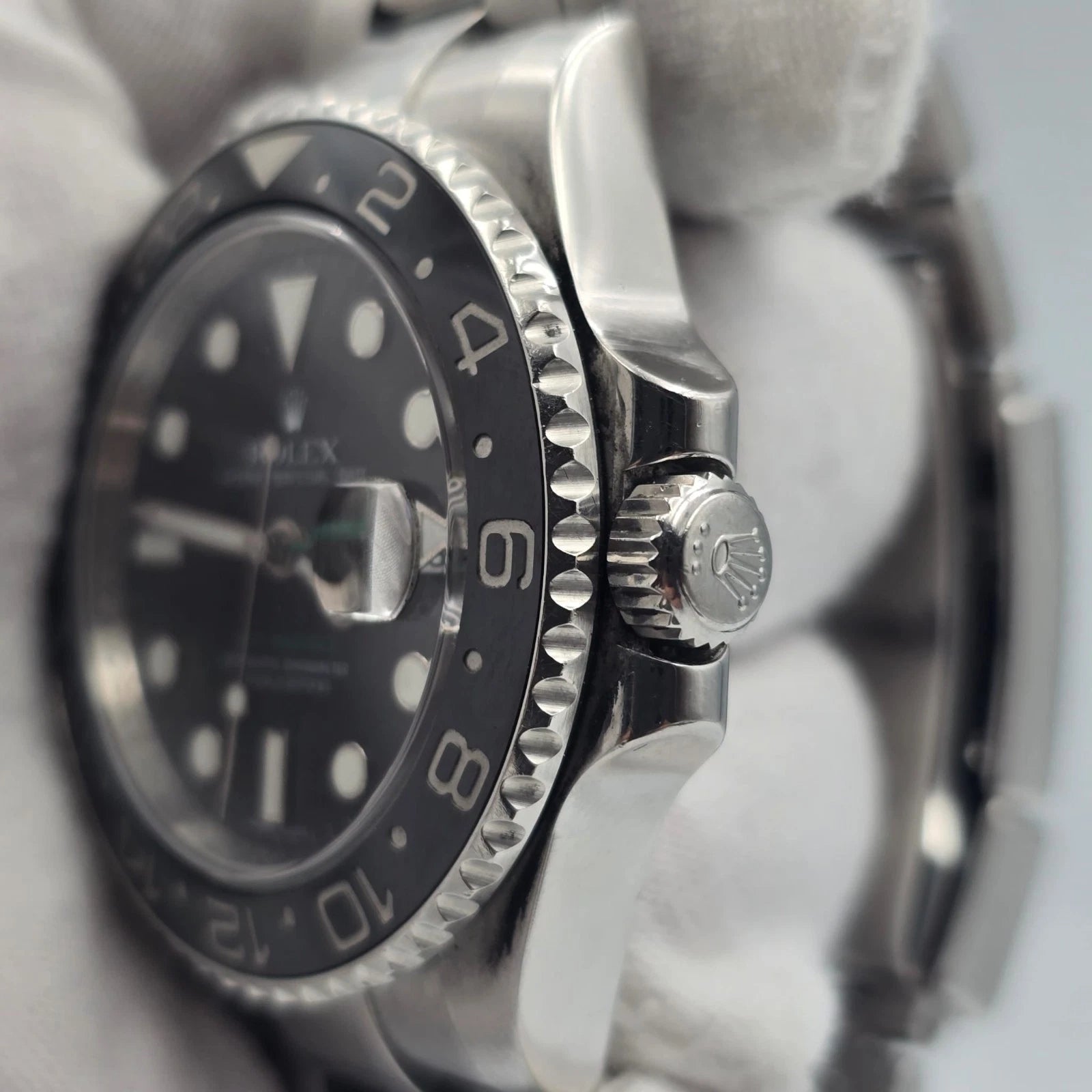 PAPERS 2009 Rolex GMT Master II 116710LN Steel Ceramic Black 40mm Watch BOX