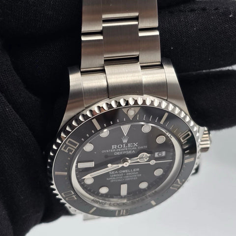 MINT 2023 PAPERS Rolex Sea-Dweller Deepsea Steel Black 44mm 136660 Watch BOX