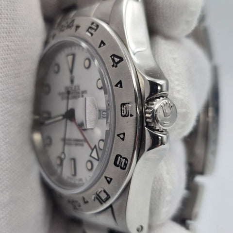 Rolex 16570 Explorer II Polar White Stainless Steel Automatic 40mm Watch