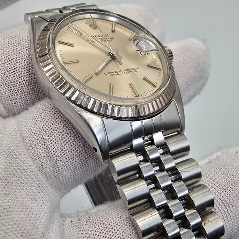 Rolex Datejust 1601 Stainless Steel Silver Dial Jubilee 36mm Watch