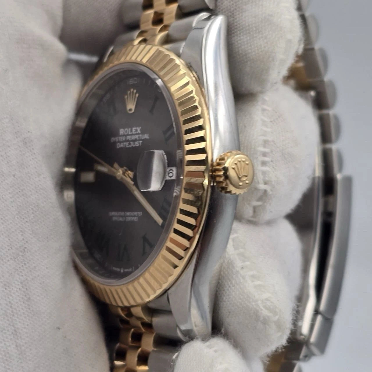 PAPERS 2019 Rolex Datejust 41mm Two Tone Wimbledon Dial Jubilee 126333 BOX