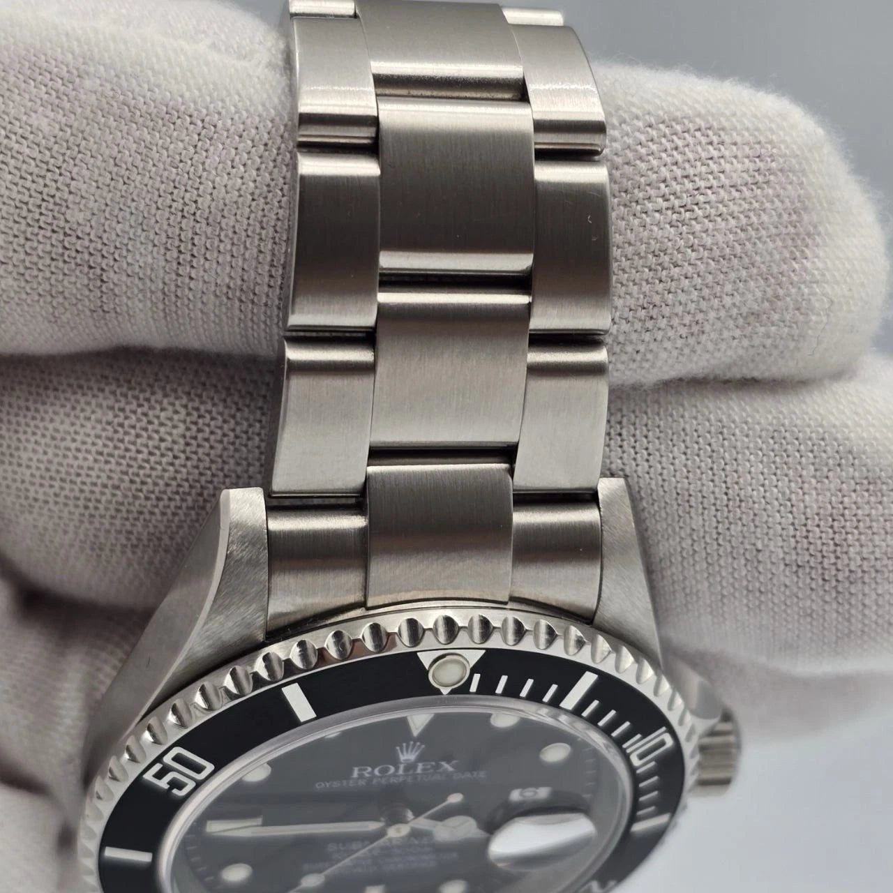 2018 RSC Rolex Submariner Date 16610 Black Dial NO HOLES Steel Oyster 40mm Watch