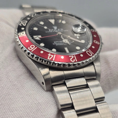 Rolex GMT-Master II Fat Lady Coke Bezel Stainless Steel 40mm Watch 16760