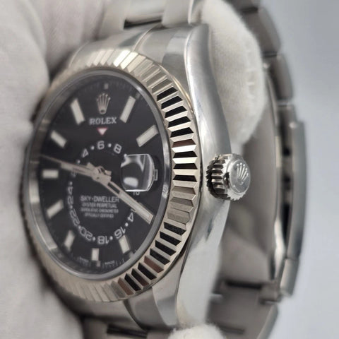 2022 PAPERS Rolex Sky-Dweller 42mm Black Dial Oyster Bracelet 326934 BOX