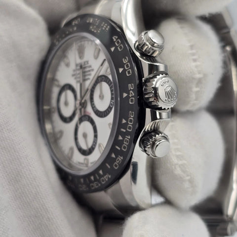 2023 PAPERS Rolex Daytona 116500LN Panda White Dial Ceramic 40mm Steel Watch BOX