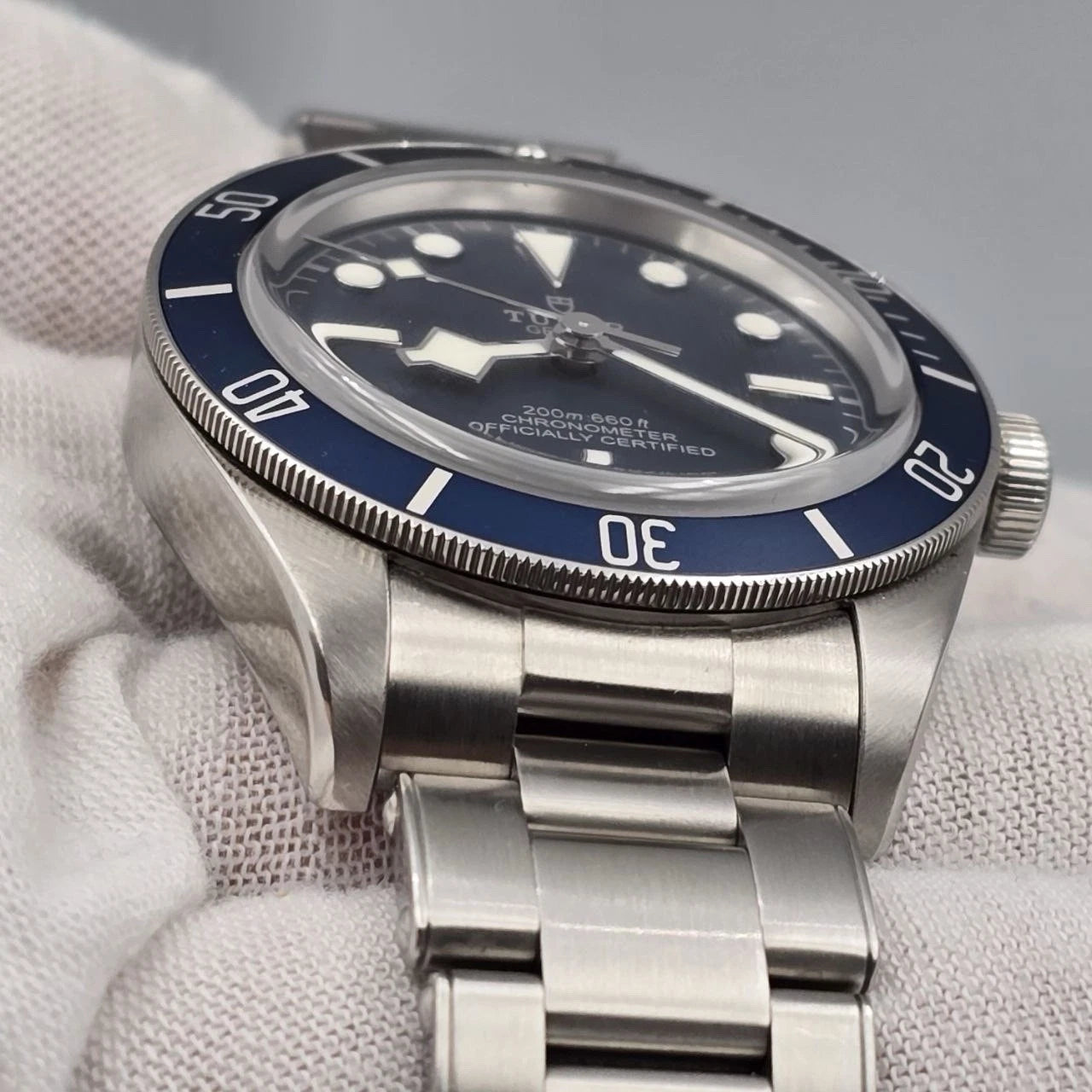 PAPERS 2022 Tudor Black Bay Blue Dial 39mm Steel Automatic Watch 79030B BOX