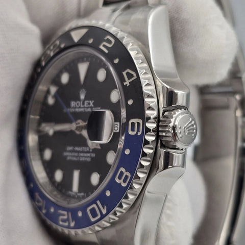 MINT 2019 PAPERS Rolex GMT Master II 116710BLNR Steel Ceramic Batman Watch BOX