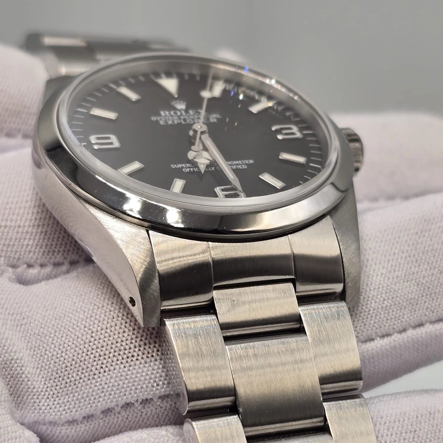 Rolex Explorer I 14270 Men's Automatic 36mm Steel Black Dial Watch