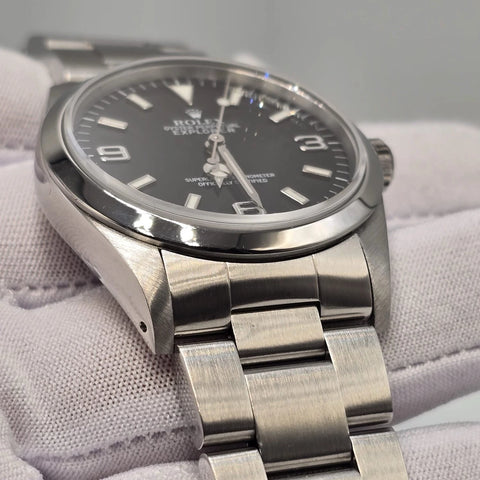 Rolex Explorer I 14270 Men's Automatic 36mm Steel Black Dial Watch