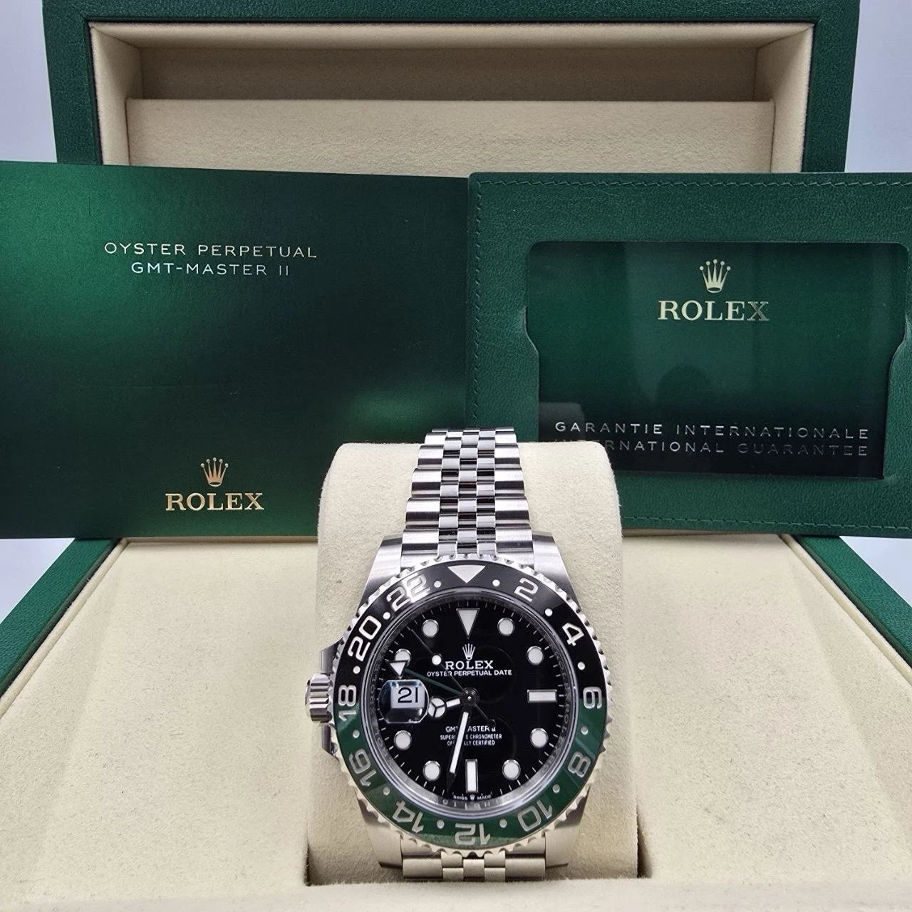 2026 NEW Rolex GMT-Master II Sprite Green Black Jubilee Steel 126720VTNR UNWORN