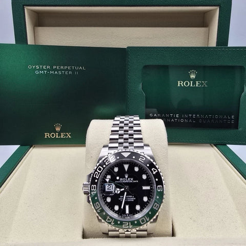2026 NEW Rolex GMT-Master II Sprite Green Black Jubilee Steel 126720VTNR UNWORN