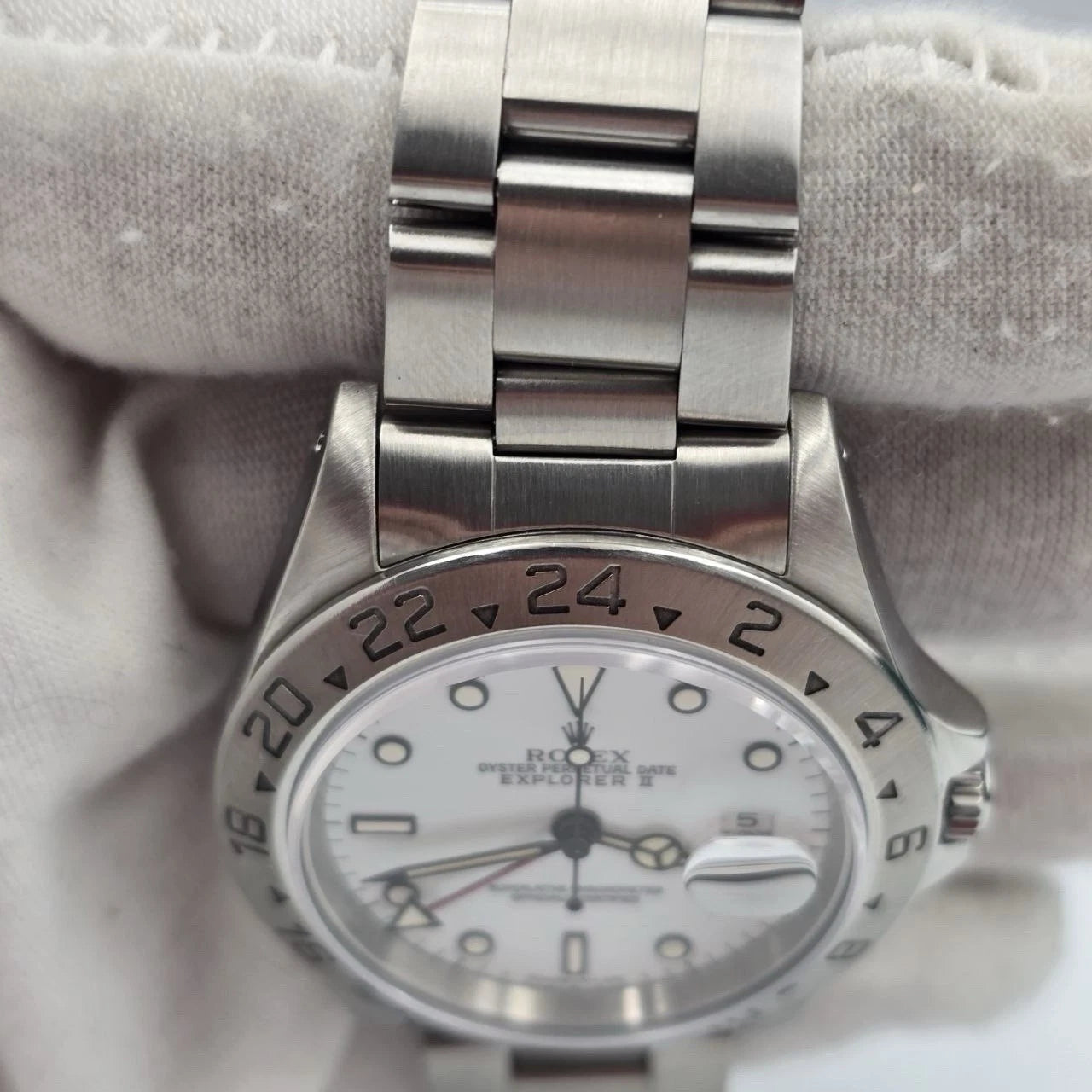 Rolex Explorer II 16570 Polar White Dial Stainless Steel 40mm Watch
