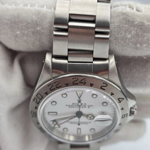 Rolex Explorer II 16570 Polar White Dial Stainless Steel 40mm Watch