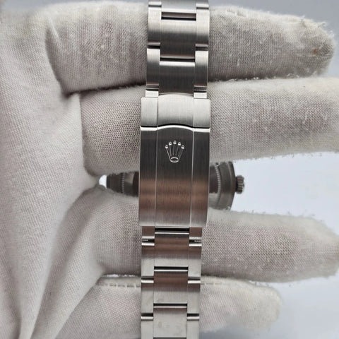 2021 PAPERS Rolex Oyster Perpetual 41mm Turquoise Blue Steel 124300 BOX