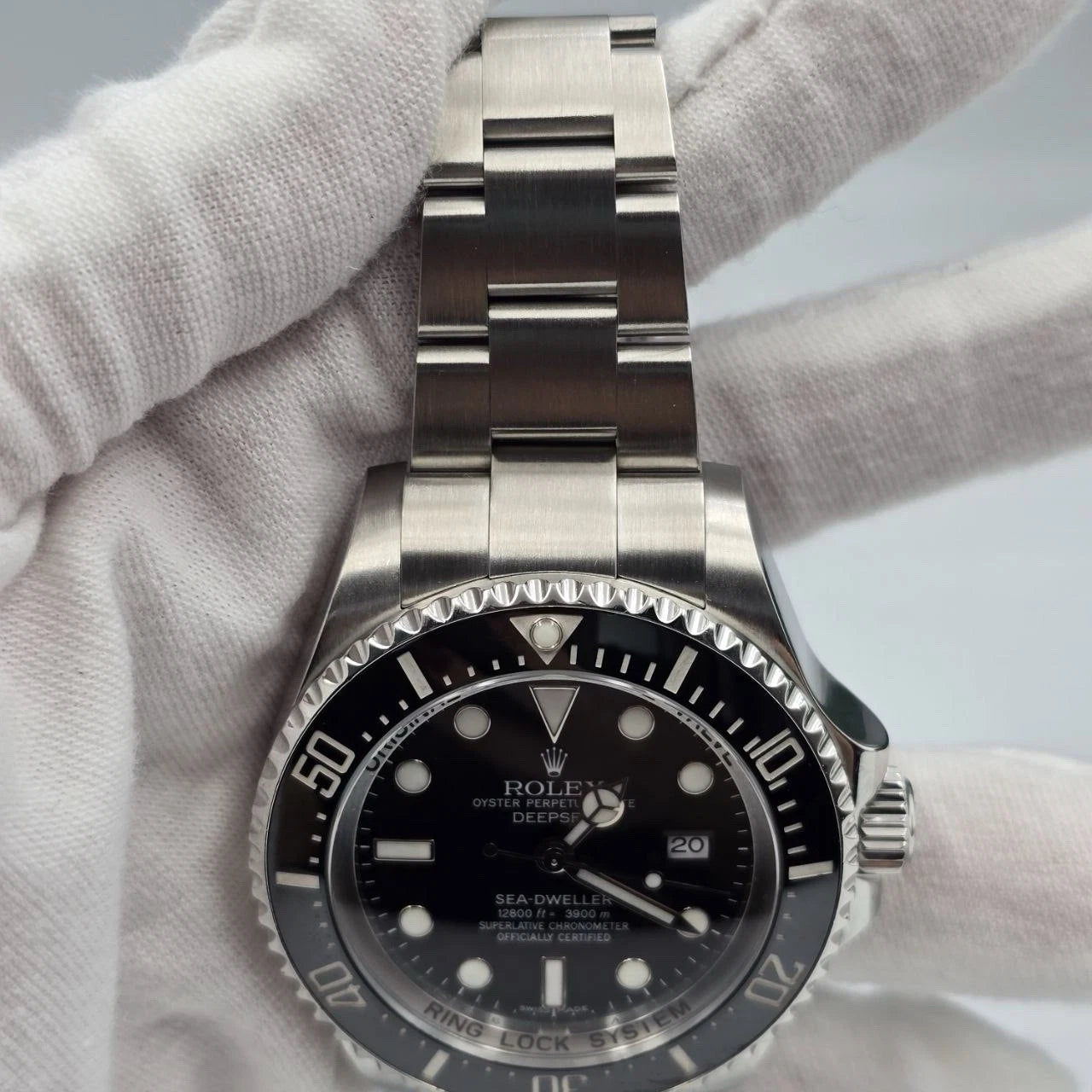 2009 Rolex Sea-Dweller Deepsea 44mm Black Ceramic Steel Dive Watch 116660