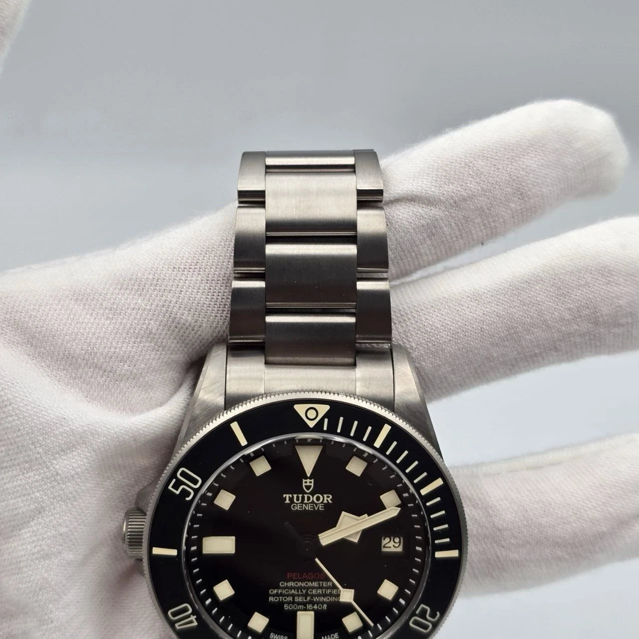 2025 PAPERS Tudor Pelagos LHD Black Dial Titanium 25610TNL Watch 42mm BOX