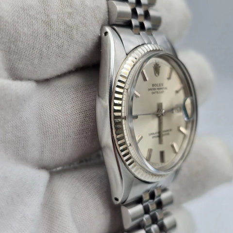 Rolex Datejust 1601 Stainless Steel Silver Dial Jubilee 36mm Watch